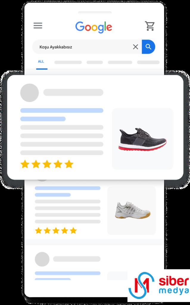 Google Merchant Center ile Eserlerinizi Listeleyin » MedyaSiber Mayıs 2025 Ürününleriniz Google Arama'da bu şekilde görünür